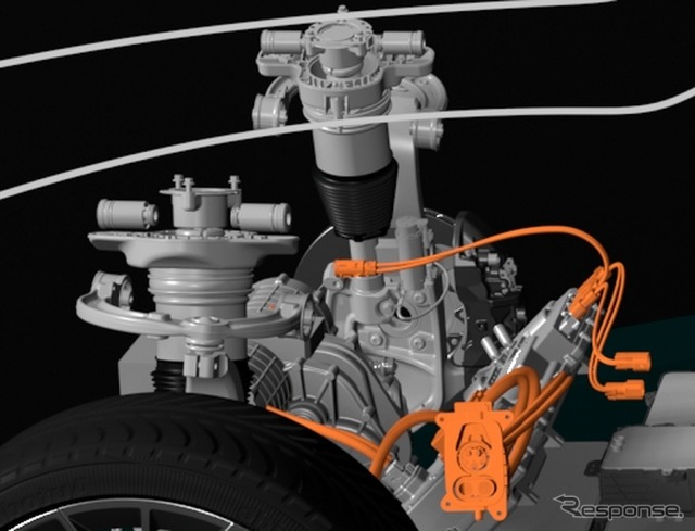 アストンマーティンの次世代高性能EVの車台のイメージスケッチ