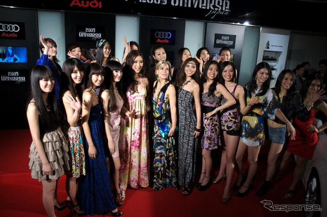アウディ×ミスユニバース…美の競演!!