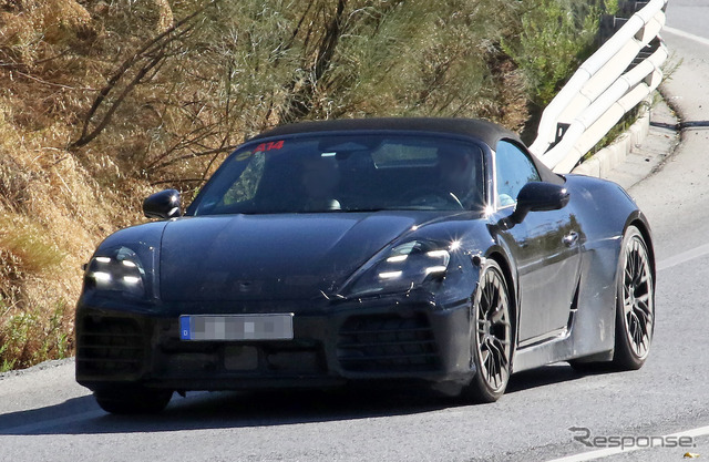 ポルシェ ボクスター EV プロトタイプ(スクープ写真)