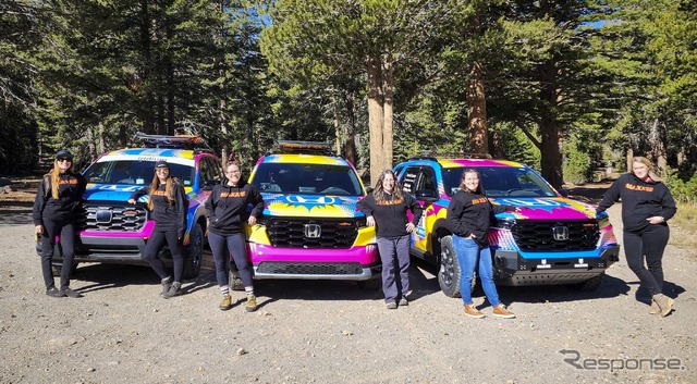 ホンダ・パスポート と パイロット のトレイルスポーツの米「Rebelle Rally」参戦車両