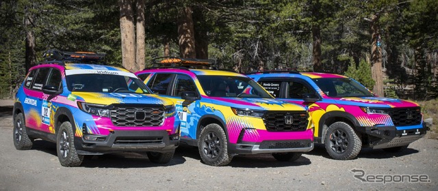 ホンダ・パスポート と パイロット のトレイルスポーツの米「Rebelle Rally」参戦車両