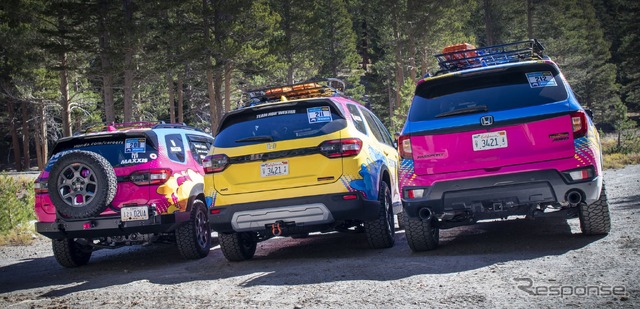 ホンダ・パスポート と パイロット のトレイルスポーツの米「Rebelle Rally」参戦車両