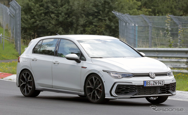 VW ゴルフ GTI 改良新型プロトタイプ(スクープ写真)