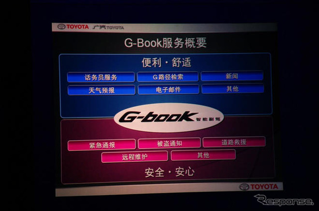 中国版G-BOOK、中国メディアは盗難通知と渋滞回避に関心