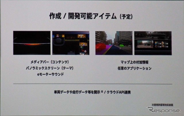 オープン化によって開発が可能になるアイテム(予定)