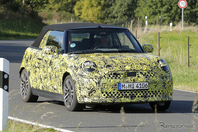MINI カブリオレ 改良新型プロトタイプ(スクープ写真)