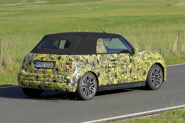MINI カブリオレ 改良新型プロトタイプ(スクープ写真)