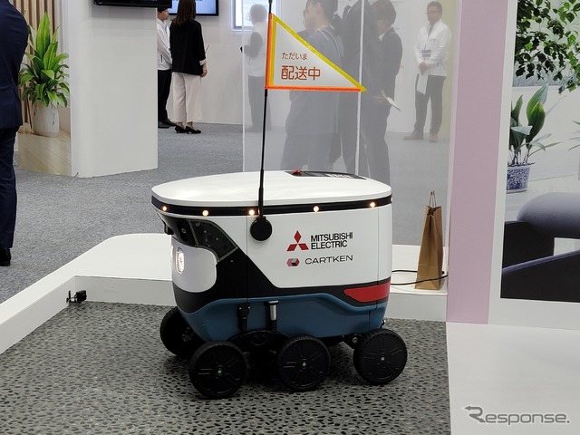 三菱電機が導入を進めるCartkenの自動配送ロボット