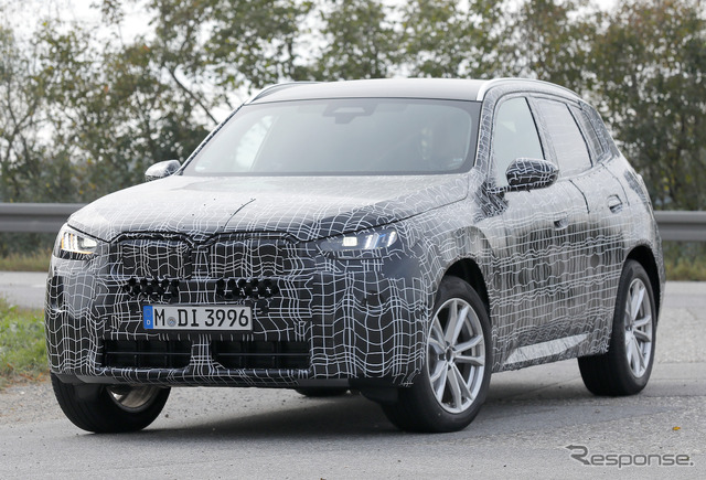 BMW X3 次期型プロトタイプ(スクープ写真)