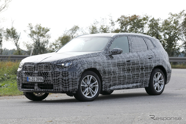 BMW X3 次期型プロトタイプ(スクープ写真)