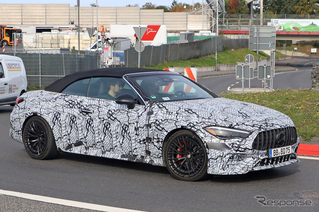 メルセデスAMG CLE 53 カブリオレ プロトタイプ(スクープ写真)