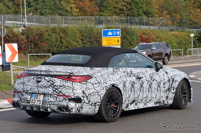 メルセデスAMG CLE 53 カブリオレ プロトタイプ(スクープ写真)