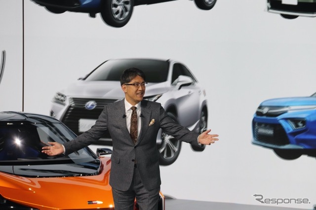 トヨタ自動車のプレスカンファレンス(ジャパンモビリティショー2023)