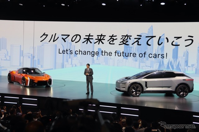 トヨタ自動車のプレスカンファレンス(ジャパンモビリティショー2023)