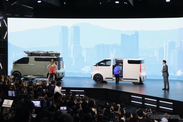 トヨタ自動車のプレスカンファレンス(ジャパンモビリティショー2023)