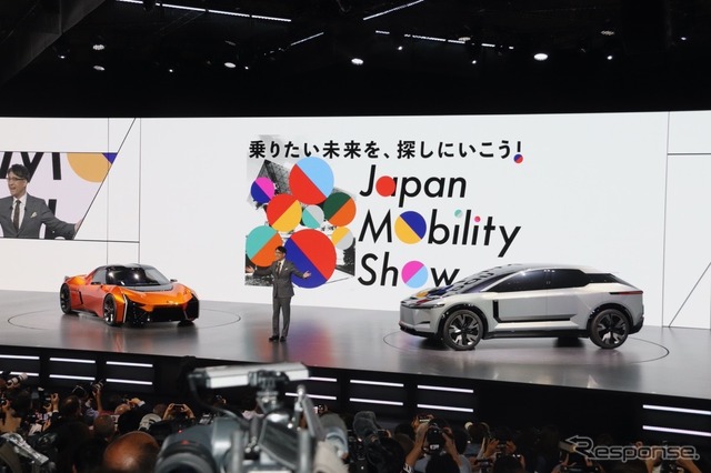 トヨタ自動車のプレスカンファレンス(ジャパンモビリティショー2023)