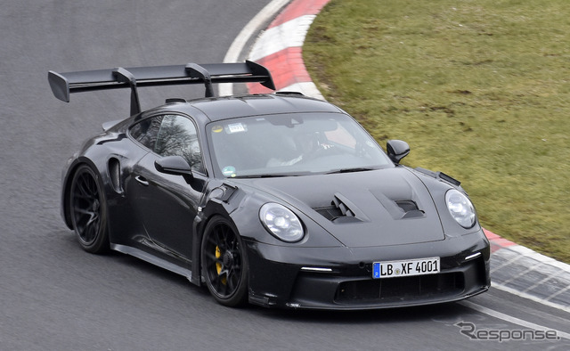 ポルシェ 911 GT2 RS ハイブリッド プロトタイプ(スクープ写真)
