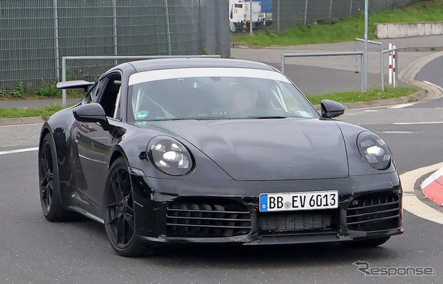 ポルシェ 911 GTS ハイブリッド プロトタイプ(スクープ写真)