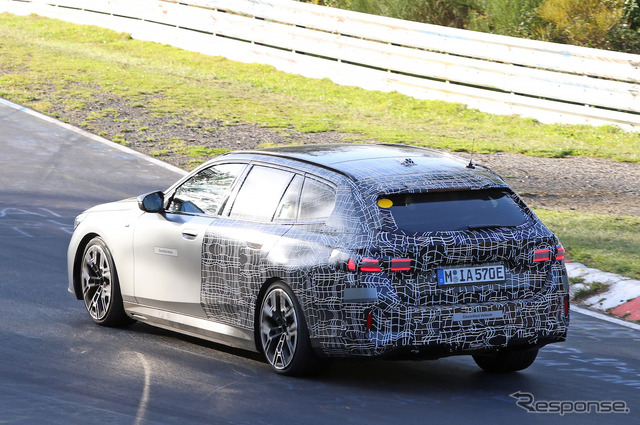 BMW i5ツーリング M60 xDrive プロトタイプ(スクープ写真)