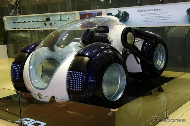 【上海モーターショー09】プジョー デザインコンペ最優秀作品、フルスケールで登場