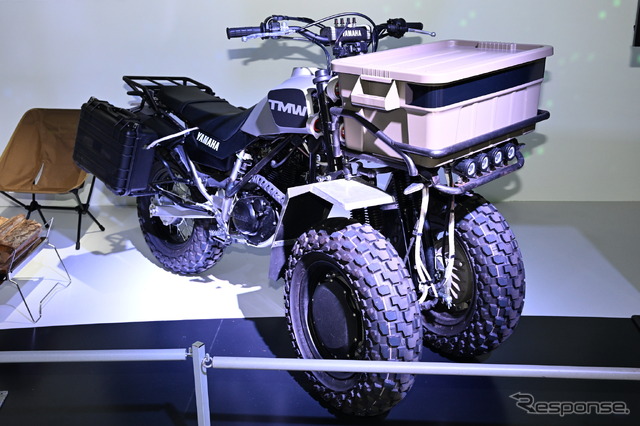フロント2輪のLMW構造を採用したオフロードアドベンチャー『TMW』(ジャパンモビリティショー2023)