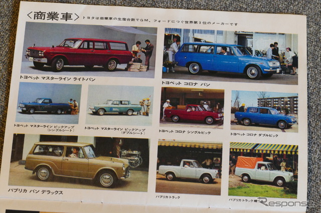 昭和40年に開催された東京モーターショーのパンフレット(トヨタ)