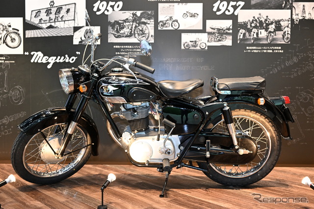 1964年から69年まで生産された、カワサキ250メグロSG(ジャパンモビリティショー2023)
