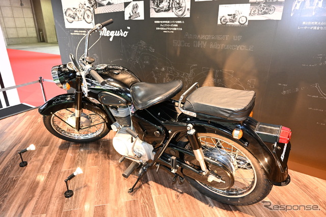 1964年から69年まで生産された、カワサキ250メグロSG(ジャパンモビリティショー2023)