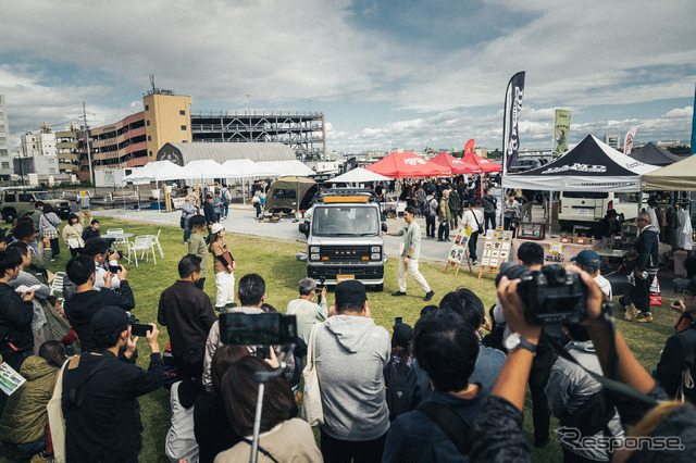 ダイハツ・ハイゼット用新作ボディキット「DAMD HIJET FUZZ」(DAMD PARTY 2023での先行公開の様子)
