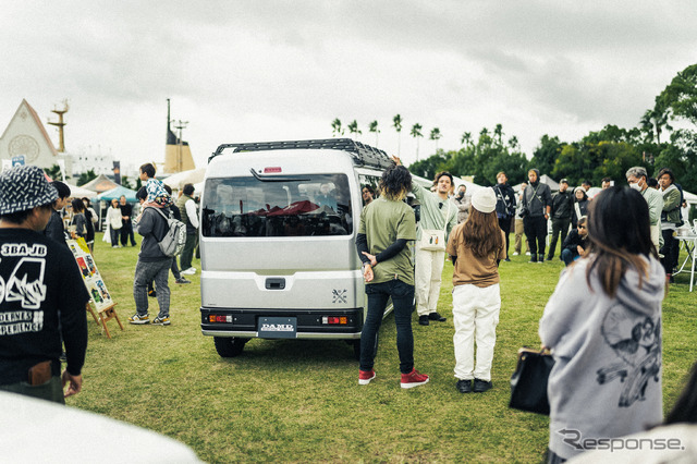 ダイハツ・ハイゼット用新作ボディキット「DAMD HIJET FUZZ」(DAMD PARTY 2023での先行公開の様子)