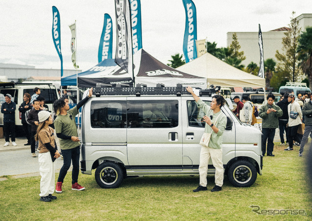 ダイハツ・ハイゼット用新作ボディキット「DAMD HIJET FUZZ」(DAMD PARTY 2023での先行公開の様子)
