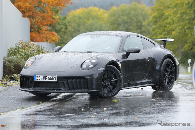 ポルシェ 911 GTS 改良新型プロトタイプ(スクープ写真)