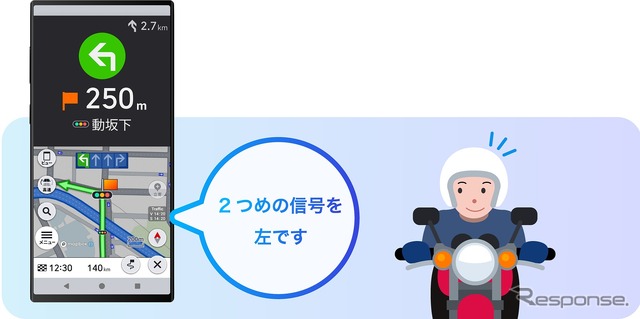 ライダーに最適なナビ案内