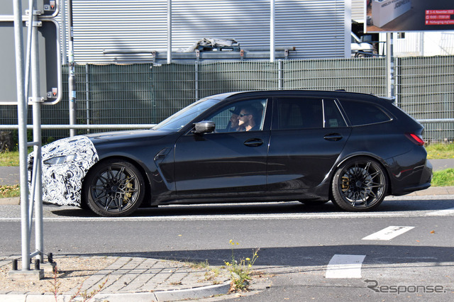 BMW M3ツーリング 改良新型プロトタイプ(スクープ写真)
