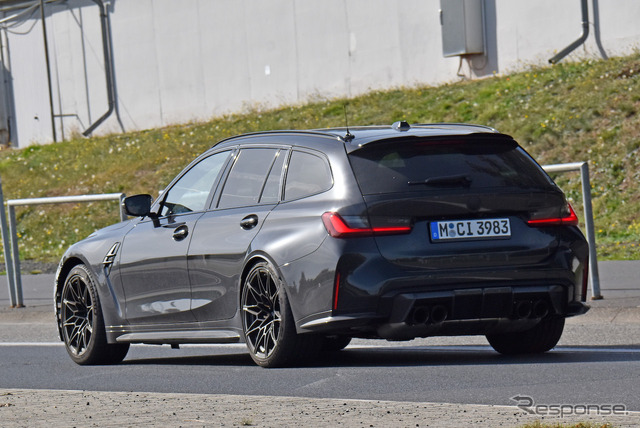 BMW M3ツーリング 改良新型プロトタイプ(スクープ写真)