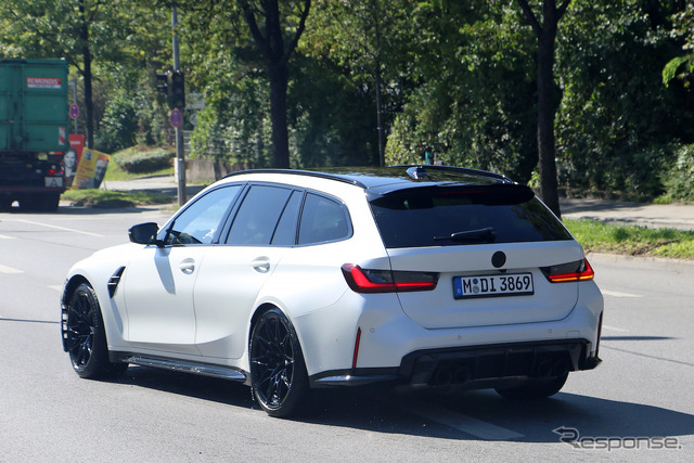 BMW M3ツーリング 改良新型プロトタイプ(スクープ写真)