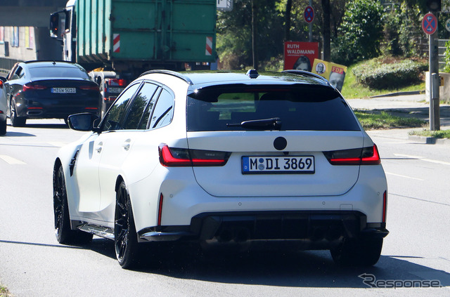 BMW M3ツーリング 改良新型プロトタイプ(スクープ写真)