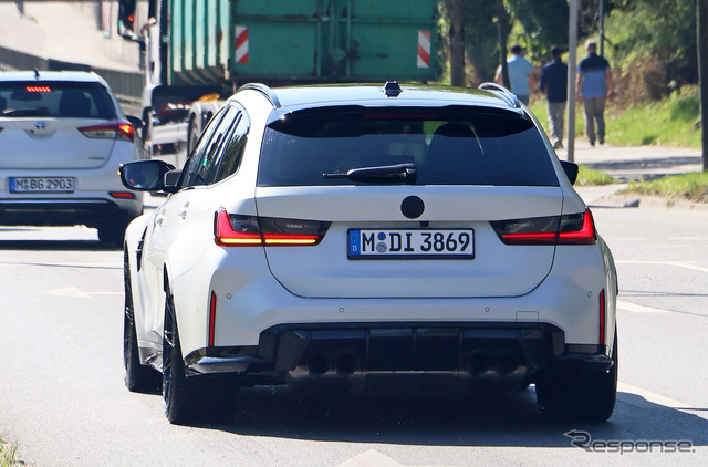 BMW M3ツーリング 改良新型プロトタイプ(スクープ写真)