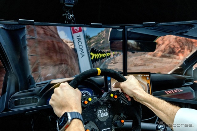 トヨタの「アイソダイナミック・パフォーマンス・シート」を疑似体験できるシミュレーター(SEMA 2023)