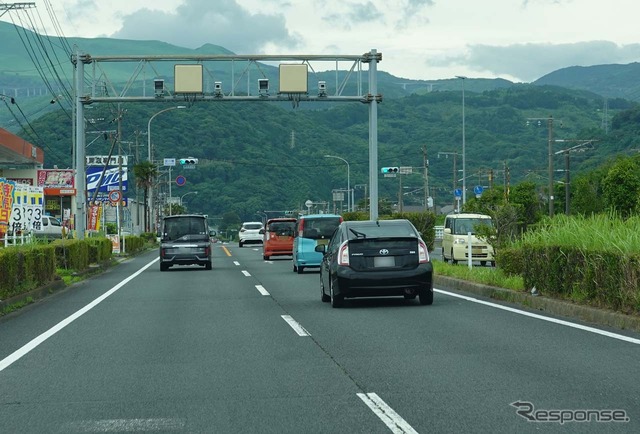 オービスのある場所に近づくと警告音とメッセージで知らせる