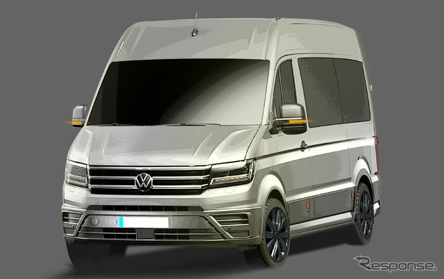 フォルクスワーゲン・クラフター 改良新型のスケッチ