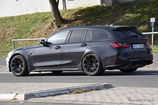 BMW M3ツーリング 改良新型プロトタイプ(スクープ写真)