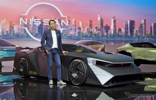 日産自動車 ハイパーフォースと内田誠社長(ジャパンモビリティショー2023)
