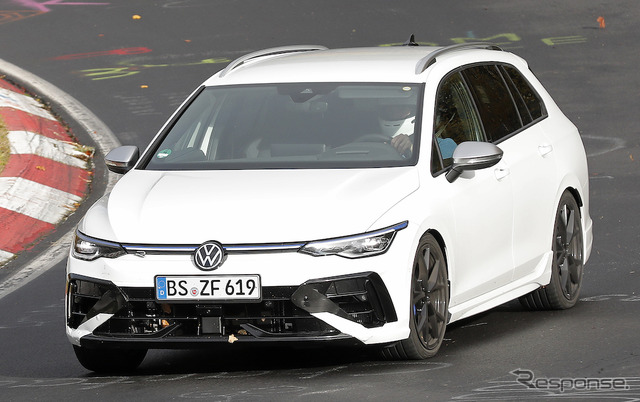 VW ゴルフR ヴァリアント 改良新型プロトタイプ(スクープ写真)