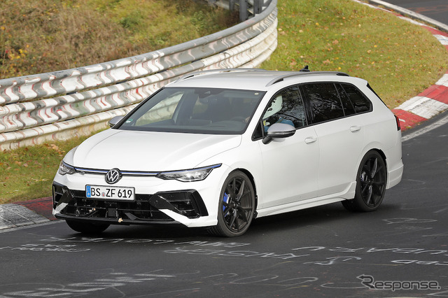 VW ゴルフR ヴァリアント 改良新型プロトタイプ(スクープ写真)