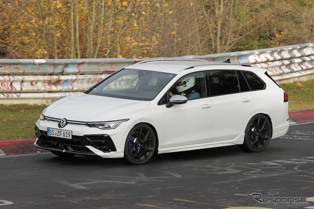 VW ゴルフR ヴァリアント 改良新型プロトタイプ(スクープ写真)