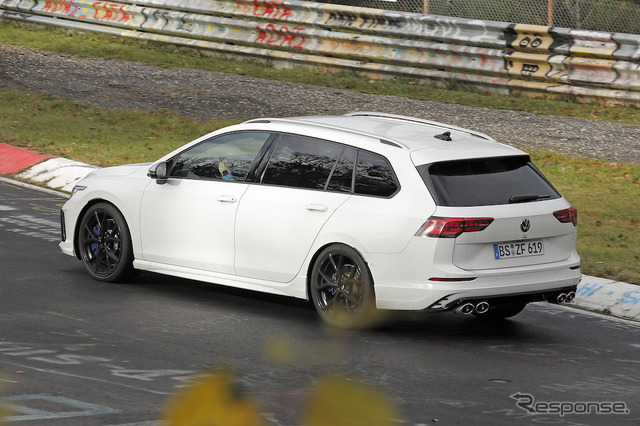 VW ゴルフR ヴァリアント 改良新型プロトタイプ(スクープ写真)