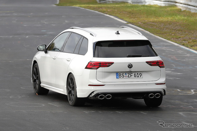 VW ゴルフR ヴァリアント 改良新型プロトタイプ(スクープ写真)