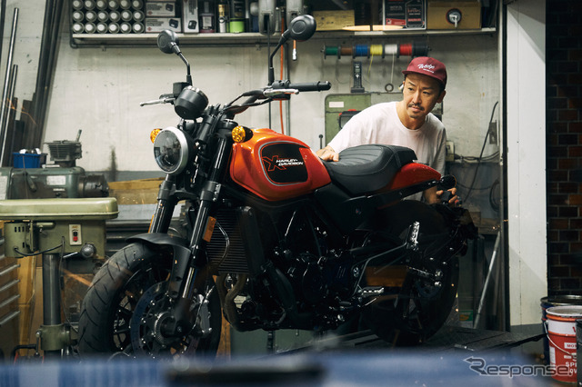 ハーレー X500をカスタムするウェッジモーターサイクルの二平隆司氏