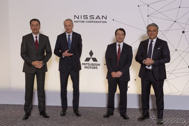 ルノー日産三菱アライアンスの各首脳